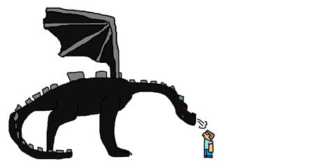 She is the largest naturally spawning mob in the game and is widely acknowledged as the final boss of minecraft. Image - Ender dragon and steve.png | Minecraft Fanfictions ...
