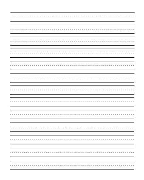 6 Best Images Of For First Grade Printable Lined Writing Paper First