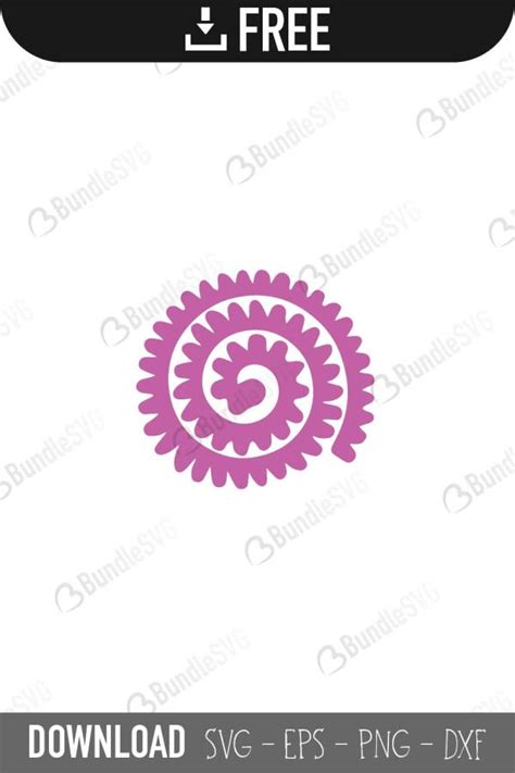 Free Rolled Flower SVG Cut Files Free Download | BundleSVG.com