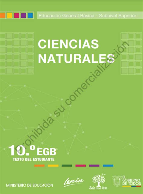 Texto Integrado De Ciencias Naturales 10 Grado Egb 2021 2022 】