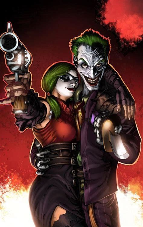 Coringa E Arlequina Harley Quinn Art Harley Y Joker Der Joker Batman