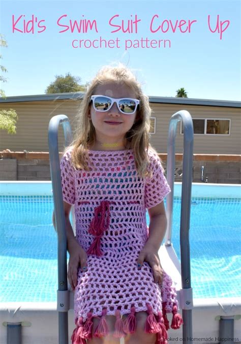 Kids Swim Suit Cover Up Crochet Pattern Kid Swim Suits Crochet Girl