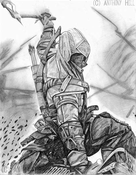 Cool Assassins Creed Drawings Assassin S Creed 3 By Wanted75 Fan Art