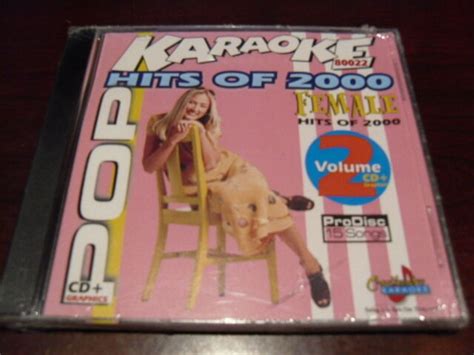 chartbuster prodisc karaoke 80022 pop female hits of 2000 vol 2 cd g 15 tracks ebay