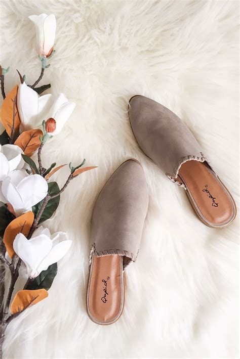 Walk This Way Mules In Taupe Prim And Pop Boutique Affordable
