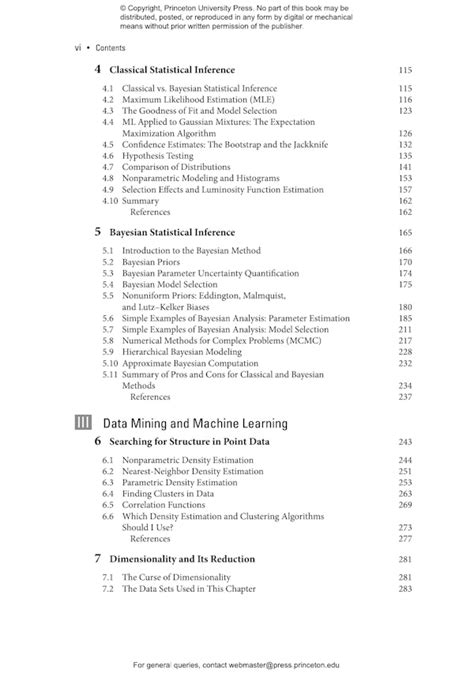 Statistics Data Mining And Machine Learning In Astronomy Princeton University Press