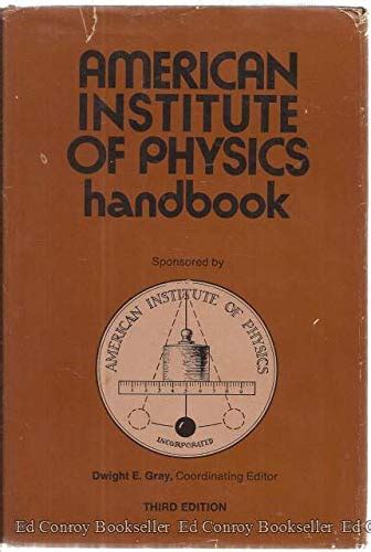 American Institute Of Physics Handbook Third Edition