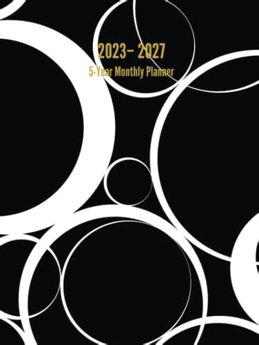 2023 2027 5 Year Monthly Planner 60 Month Calendar Black Large