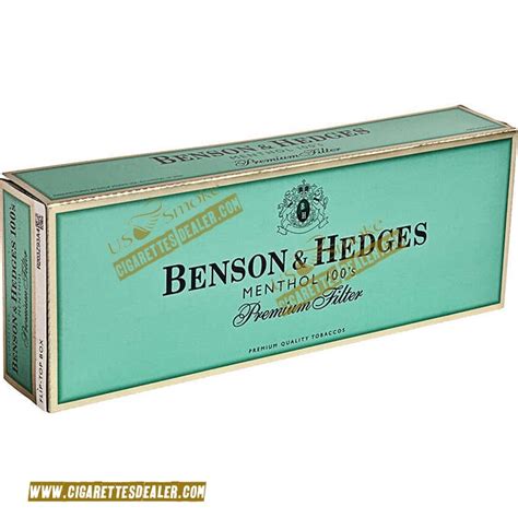 Benson And Hedges Menthol 100s Luxury Box Free Fast Shipping