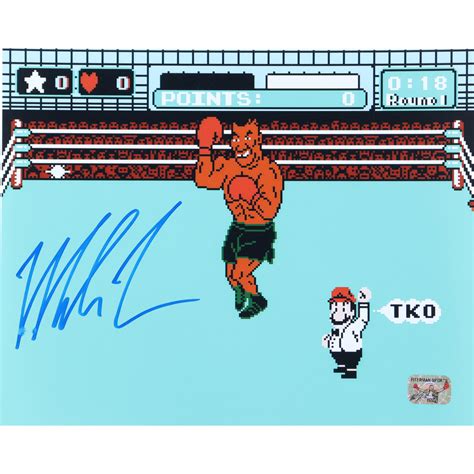 Mike Tyson Signed Mike Tyson S Punch Out 8x10 Photo Tyson Pristine Auction