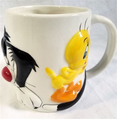 Tweety Sylvester D Mug Cup Coffee Tea Warner Bros Looney Tunes By