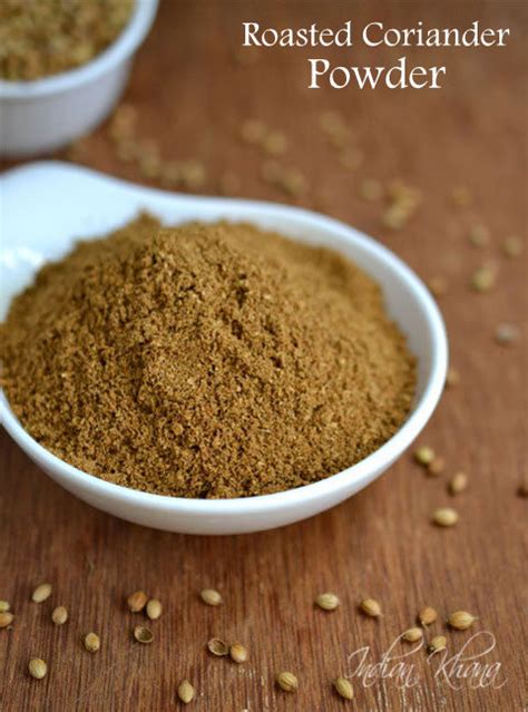 Homemade Roasted Coriander Seeds Dhaniya Powder Recipe ~ Indian Khana