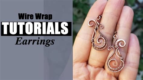 Wire Wrap Earrings Tutorial Youtube