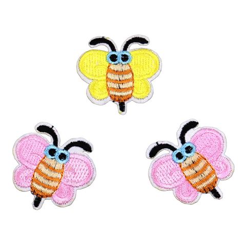 10 Pcslot Bee Patch High Quality Embroidered Iron On Patches For