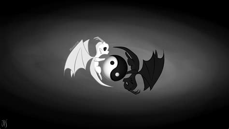 Yin Yang Dragons Hdwallpaper By Phione538 On Deviantart