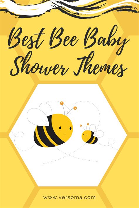 Bee Baby Shower Bee Baby Shower Invitation Templates Set Stock Vector