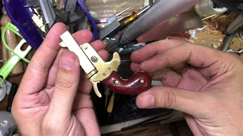 Home Made Single Shot Brass Derringer Scale Diy Small Pistol