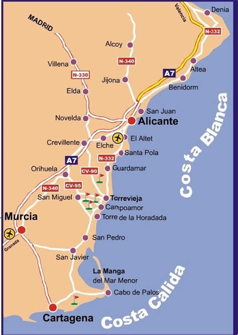 Map Of East Spain