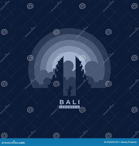Bali Vector Silhouette Stock Vector Illustration Of Indonesia 242435120