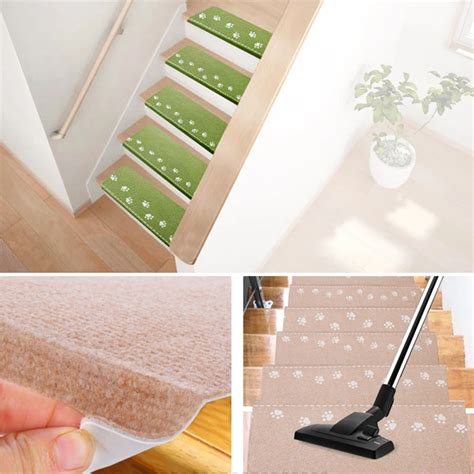 Luminous Stair Mat Step Pad Keep Warm Floor Mat Easy Clean Stairs Door