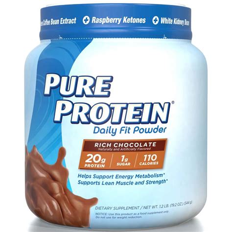 Amazon Com Pure Protein Daily Fit Powder Rich Chocolate Pound