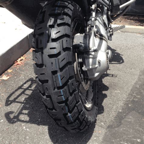 Dual sport tires run the full gamut from street legal knobby tires for dirt bikes to trail capable street tires for big adv bikes and everything inbetween. MotoZ TRACTIONATOR® GPS 50 / 50 Dual Sport Adventure Tire