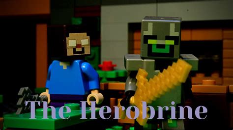 The Herobrine A Lego Minecraft Stop Motion Youtube