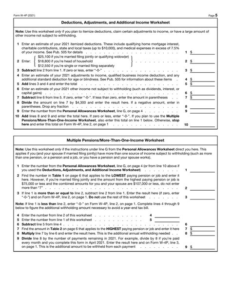 Irs Form W 4p Download Fillable Pdf Or Fill Online Withholding