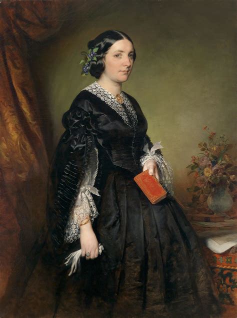 Portrait Of Karoline Stiffel Ecalard 1859 Friedrich Von Amerling