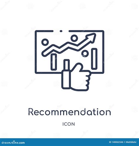 Linear Recommendation Icon From Marketing Outline Collection Thin Line