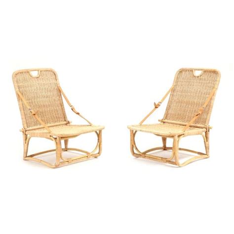 Same day delivery 7 days a week £3.95, or fast store collection. Wengler Robert | A pair of folding rattan beach chairs ...