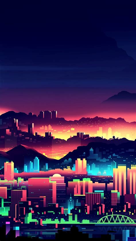 Here are only the best night city wallpapers. Neon City Wallpaper for Desktop and Mobiles iPhone 6 / 6S Plus - HD Wallpaper - Wallpapers.net