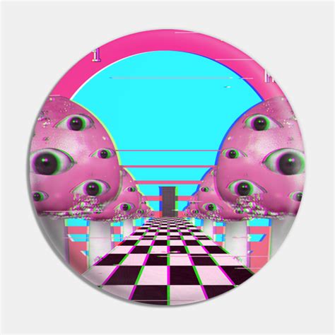 Weirdcore Vaporwave Aesthetic Mushroom Eyes Retro Glitch T