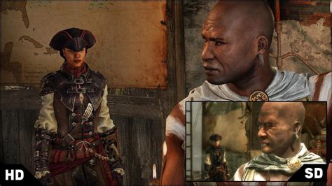 Сравнение графики Assassin s Creed Liberation на HD и SD версии