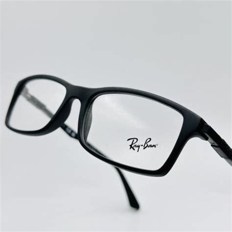 Ray Ban Eyeglasses Ladies Men S Angular Black Matte Rb 7017 5196 56 17 150 New Ebay