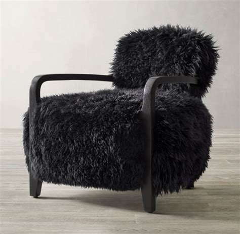 The yeti chair guardian, rice lake, wisconsin. Yeti Sheepskin Armchair in 2020 | Black leather chair ...