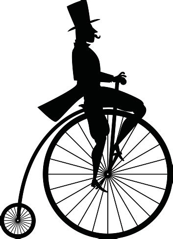 Download Pennyfarthing Silhouette Stock Illustration - Download ...