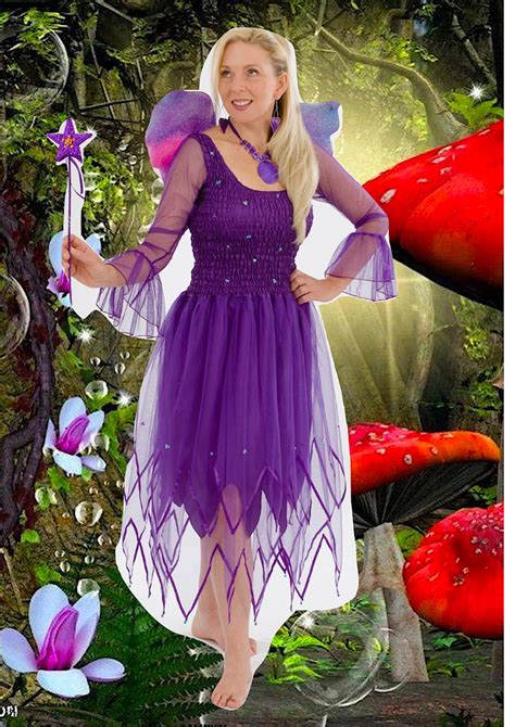 women s adult fairy costume adult fairy dress purple etsy