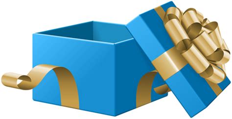 Maybe you would like to learn more about one of these? Open Gift Box Blue Transparent Clip Art Image | Gallery ...