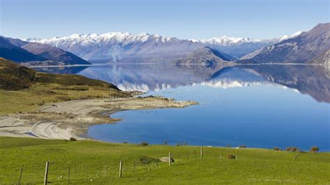 Lake Hawea Stock Photo Image Of Mirror Hawea Zealand 36332270