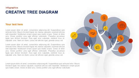 Creative Tree Diagram Template For Powerpoint And Keynote