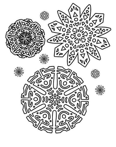 Printable heart snowflake template wikihow art christmas. Beautiful Christmas Snowflakes Pattern Coloring Page - Download & Print Online Coloring Pages ...