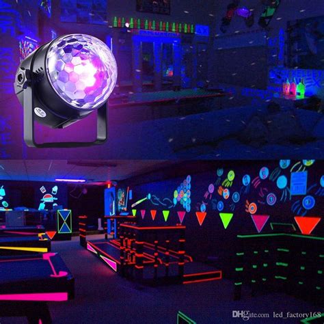 Mini Portable Disco Party Lights Dj Uv Blacklight 3 Led Uv Stage Light