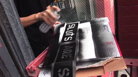 Shop the stencil collection and get fun patterns that are perfect for all of your cards. Fashion Enemy: Stencil Letters & Spray Painting - YouTube