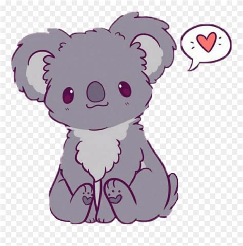 Kawaii Cute Easy Drawings Of Koalas Clipart 3215548 Pinclipart