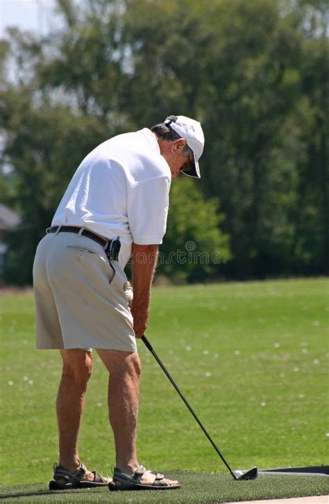 Man Golfing Stock Image Image Of People Happiness Chip 2248767
