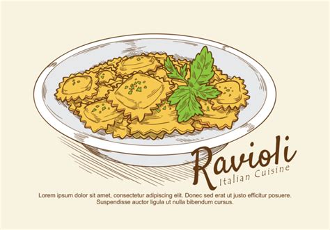 Ravioli Ilustraci N Vectorial Vector En Vecteezy