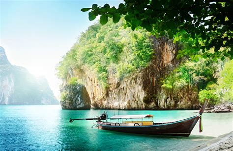 Enjoy and share your favorite beautiful hd wallpapers and background images. 8K Wallpapers Nature Boats Thailand Sea Crag | HD ...