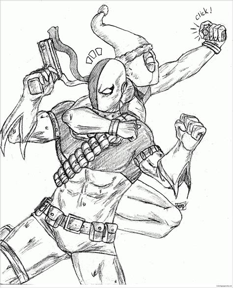 Best Deadpool Coloring Pages - Superhero Coloring Pages - Coloring