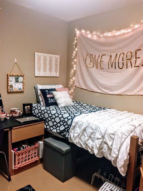 Cute College Dorm Room Decor And Ideas Pink And Navy Dorm Decor College Dorm Room Decor Diy